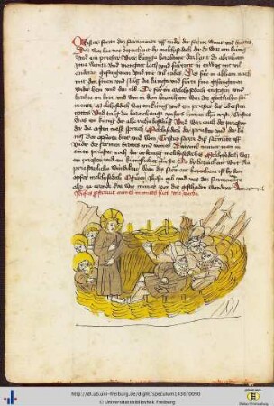 [43v - 46v] Christus besiegt die Feinde durch ein Wort.