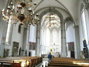 Ritterkapelle-Langhaus Innen-Längsachse nach Osten