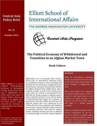 The political economy of withdrawal and transition in an Afghan market town