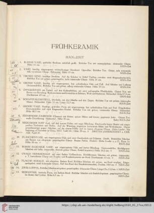 Keramik (Nr. 1-282)