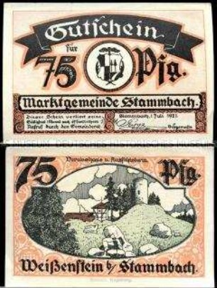 Stammbach 75 Pfennig