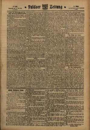 Zweite Ausgabe vom Donnerstag, den 12. Mai 1910.