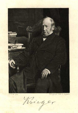 Bildnis von Andreas Frederik Krieger (1817-1893)