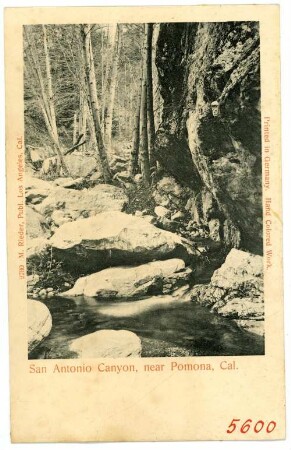 San Antonio Canyon, near Pomona, Cal.