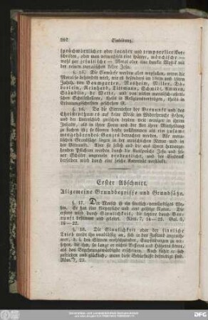 Erster Abschnitt. Allgemeine Grundbegriffe und Grundsätze.