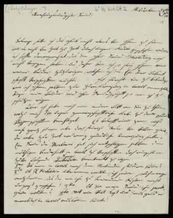 Brief von Franz Cölestin von Beroldingen an Rudolf Erich Raspe