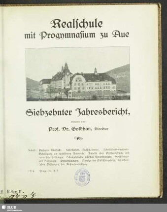 17.1913/14(1914): Jahresbericht