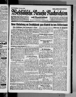 Westfälische neueste Nachrichten mit Bielefelder General-Anzeiger und Handelsblatt