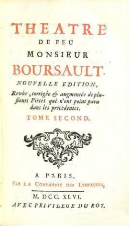 Theatre De Feu Monsieur Boursault. 2