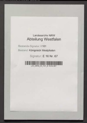 Rottausweisungen der Oberförsterei Hardehausen