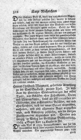 Gründliche Anweisung zu der Civil-Baukunst. T.2.