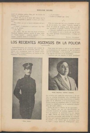 Los recientes ascensos en la policía