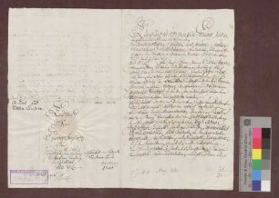 Die badische Landesadministration kauft von Friedrich Seuffert zu Kandern 5 Jauchert Wald im Lochgraben um 75 Gulden.
