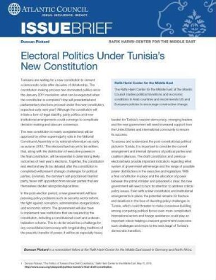 Electoral politics under Tunisia's new constitution