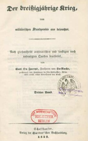 Bd. 3: [Enthaltend V. Abtheilung : Das Jahr 1635 bis 1648]