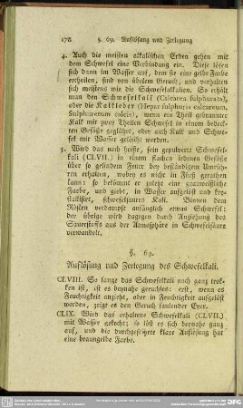 §. 69. Auflösung und Zerlegung des Schwefelkali