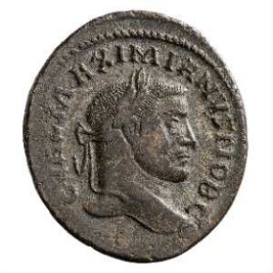Münze, Follis, 296 n. Chr.