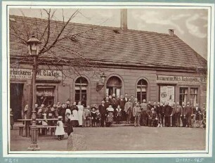 Glafeys Gasthaus und Bäckerei in Plauen bei Dresden (1896 abgerissen)