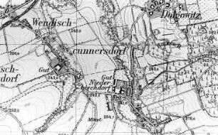 Rosenbach-Bischdorf. Meßtischblatt, Sekt. Reichenbach, 1886