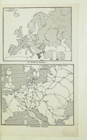 Verkehrskarte Europas