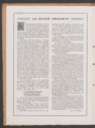 La mujer uruguaya