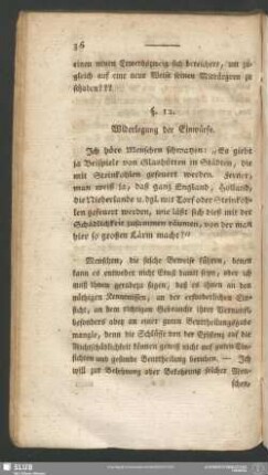 §. 12. Widerlegung der Einwürfe