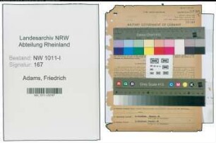 Entnazifizierung Friedrich Adams , geb. 10.05.1903 (Brandrat)