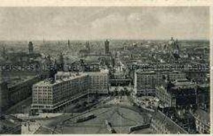 Ansicht des Alexanderplatzes in Berlin