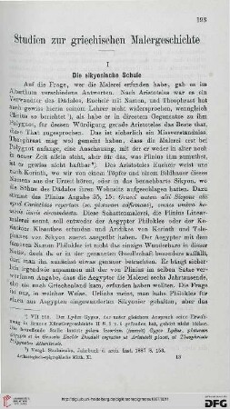 11: Studien zur griechischen Malergeschichte, [1]
