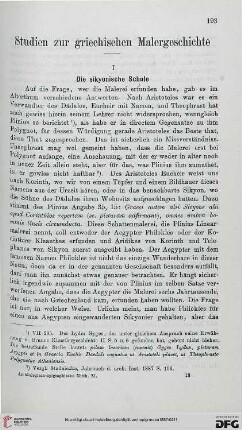 11: Studien zur griechischen Malergeschichte, [1]