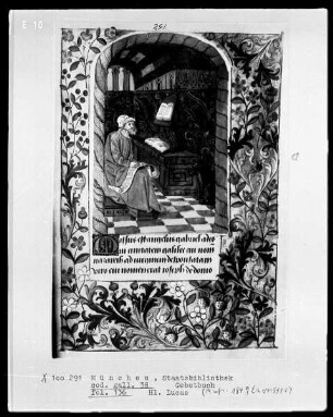 Gebetbuch — Heiliger Lukas, Folio 136recto