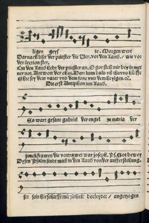 Die erst Antiphon zun Laudes.