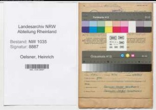 Entnazifizierung Heinrich Oelsner , geb. 28.03.1903 (Hauer)