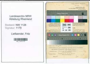 Entnazifizierung Fritz Lieflaender , geb. 06.02.1902 (Polizist)