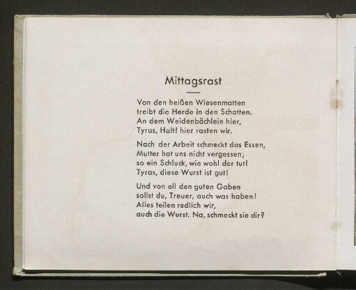 Mittagsrast