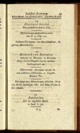 Sechster Zeitraum. Erstes Jahrzeh. des achtzehnt Jahrh. Von 1700. bis 1710.