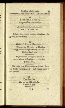 Sechster Zeitraum. Erstes Jahrzeh. des achtzehnt Jahrh. Von 1700. bis 1710.