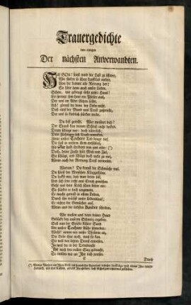 17-32, Trauergedichte.