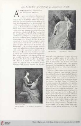 An exhibition of paintings by American artists