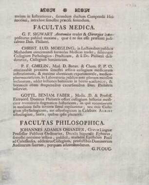 4r, Facultas Medica