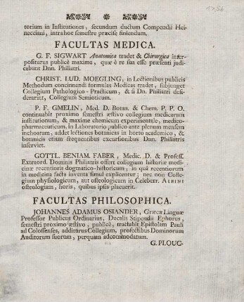 4r, Facultas Medica