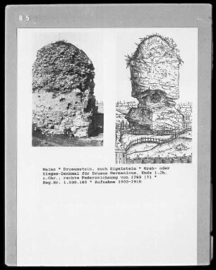 Mainz, Drusus- oder Eigelstein in der Zitadelle (wohl Kenotaph für Drusus Germanicus)