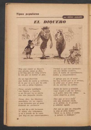 El diquero : Tipos populares