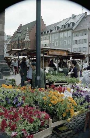 Freiburg i. Br.: Münsterplatz: Marktszenen