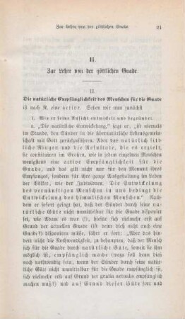21-43 Zur Lehre von der göttlichen Gnade