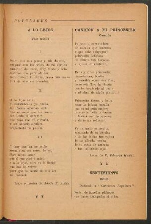 A lo lejos : Vals criollo
