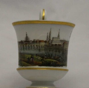 Meißner Biedermeier Tasse