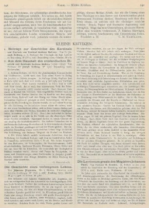 241-244 Kleine Kritiken