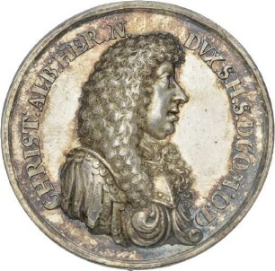 Medaille von Johann Georg Breuer auf Herzog Christian Albrecht von Schleswig-Holstein-Gottorf, 1659–1694