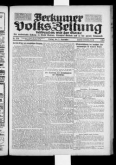 Beckumer Volks-Zeitung. 1921-1930